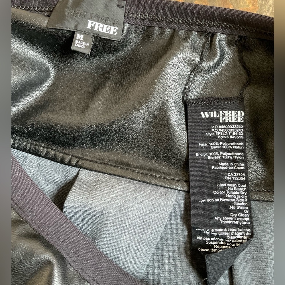 Wilfred Free Faux Leather Skirt - Picture 3 of 3